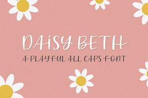 Daisy Beth All Caps Font