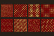 Red and gold Christmas digital paper, a Pattern Graphic by Paper Farms (Thumbnail 2 of 3)