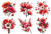 Whimsical Wildflowers Clipart,Spring, an Illustration by Dream Creation (Thumbnail 4 of 8)