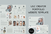 UGC Portfolio Website Canva Template, a Landing Page Template by Wixify Studio (Thumbnail 1 of 8)