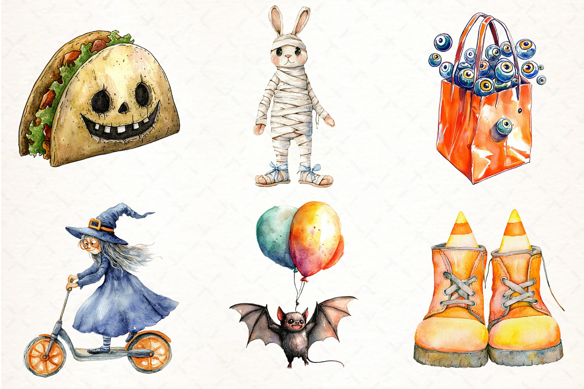 Funny Halloween Bundle, an Illustration by Pixels.Craft (Photo 2 of 6)