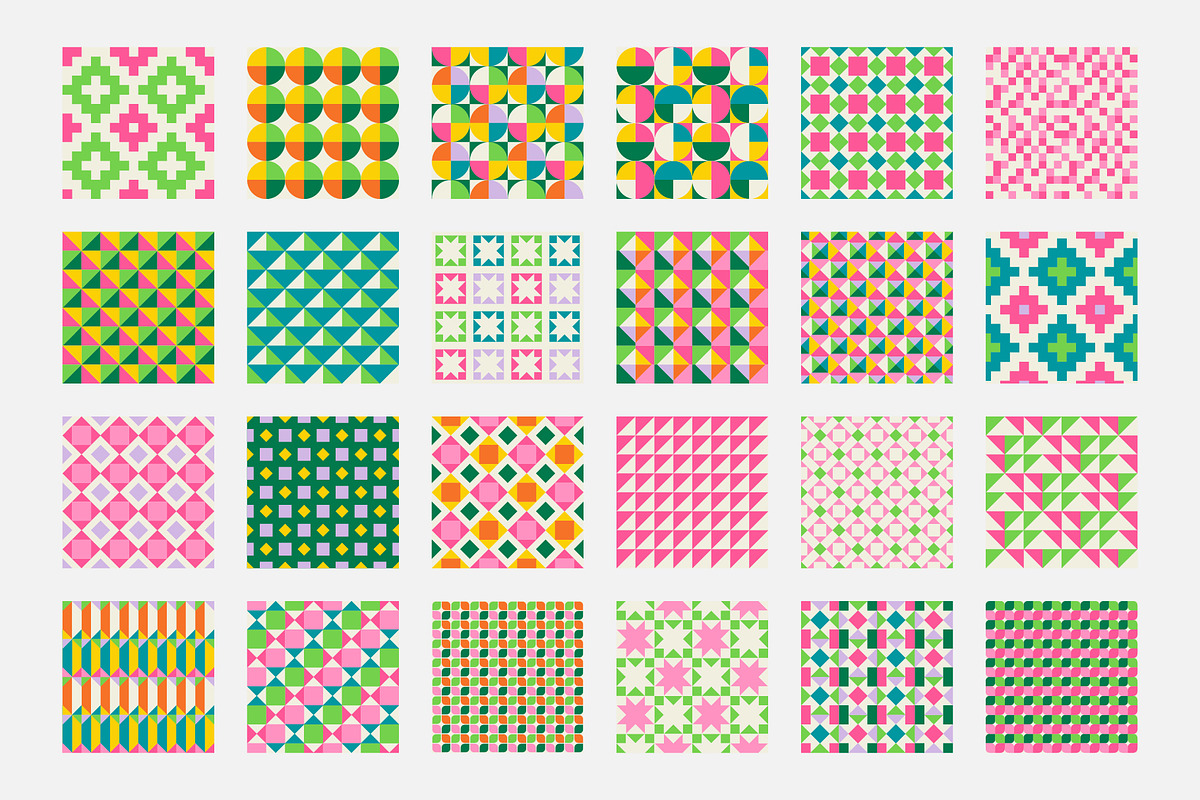 Simple Geometric Seamless Patterns, a Pattern Graphic by AnnArt (Photo 7 of 9)