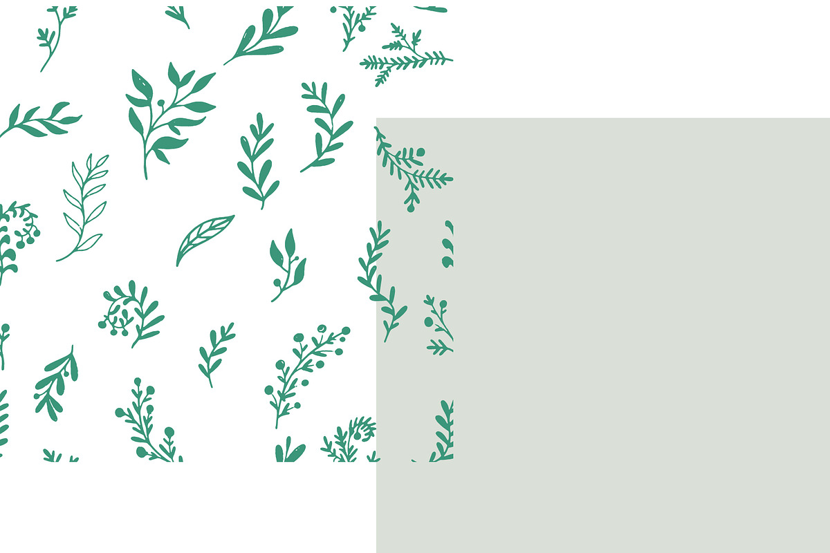 Hand Drawn Botanical Branches Vector, a Pattern Graphic by NayaChu (Photo 6 of 9)