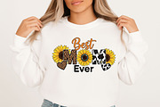 Best Mom Ever Mother's Day PNG, Mom, an Illustration by Designking (Thumbnail 2 of 6)