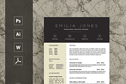 Professional Resume Template / CV te, a Resume Template by MH Design Template (Thumbnail 2 of 4)