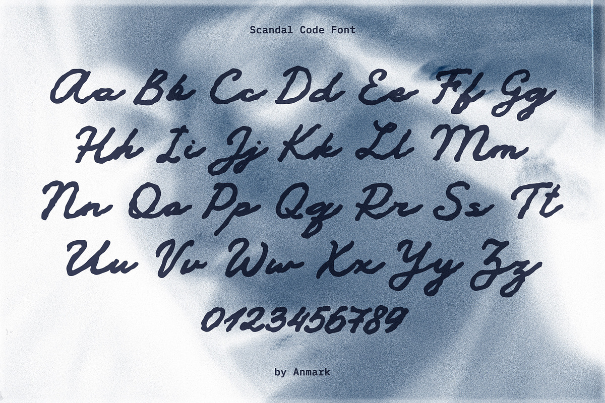 Scandal Code Textured Script Font, a Script Font by AnMark (Photo 10 of 12)