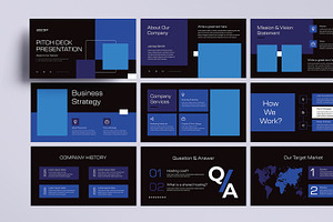 Business Pitch Deck Presentation, a Presentation Template by MightyDesign