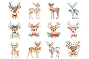 Quirky Christmas Reindeer, an Illustration by Design Market (Thumbnail 2 of 3)