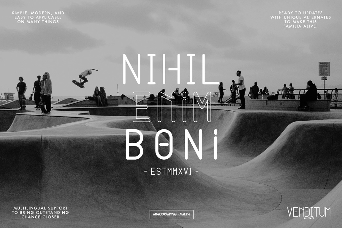 Venditum Typeface preview 4