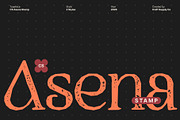 CS Asena Stamp, a Serif Font by Craft Supply Co. (Thumbnail 1 of 8)
