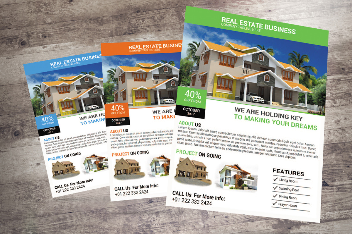 Real Estate Flyers Design, a Flyer Template by erikadesign (Photo 1 of 3)