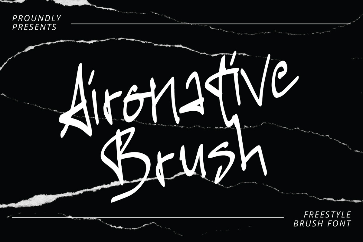 Aironative - Freestyle Brush Font, a Handwritten Font by tebaltipislab (Photo 1 of 13)