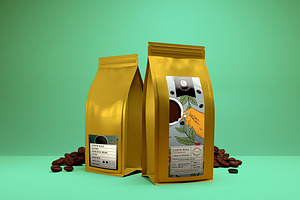 Coffee packaging mockup vol.2