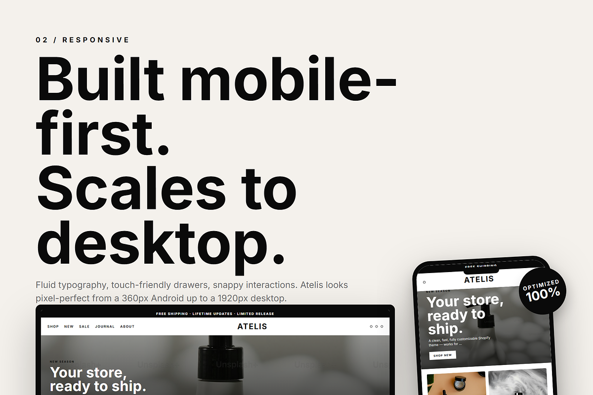 Atelis Shopify Theme, a Shopify Template by Ibnul Jaif Farabi (Photo 2 of 8)