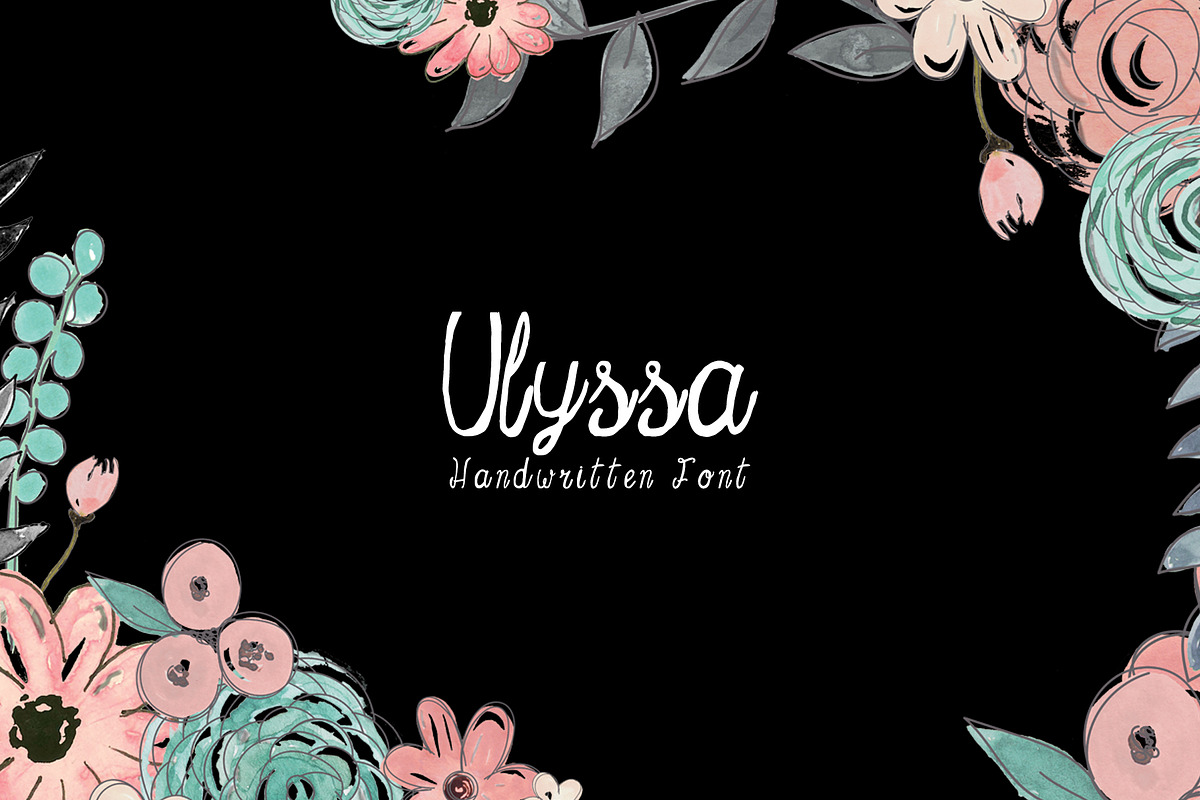 Ulyssa Handwritten Font + Bonus