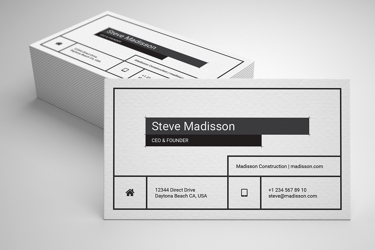 Business Card template 100% editable, a Business Card Template by ElephantArts (Photo 2 of 4)