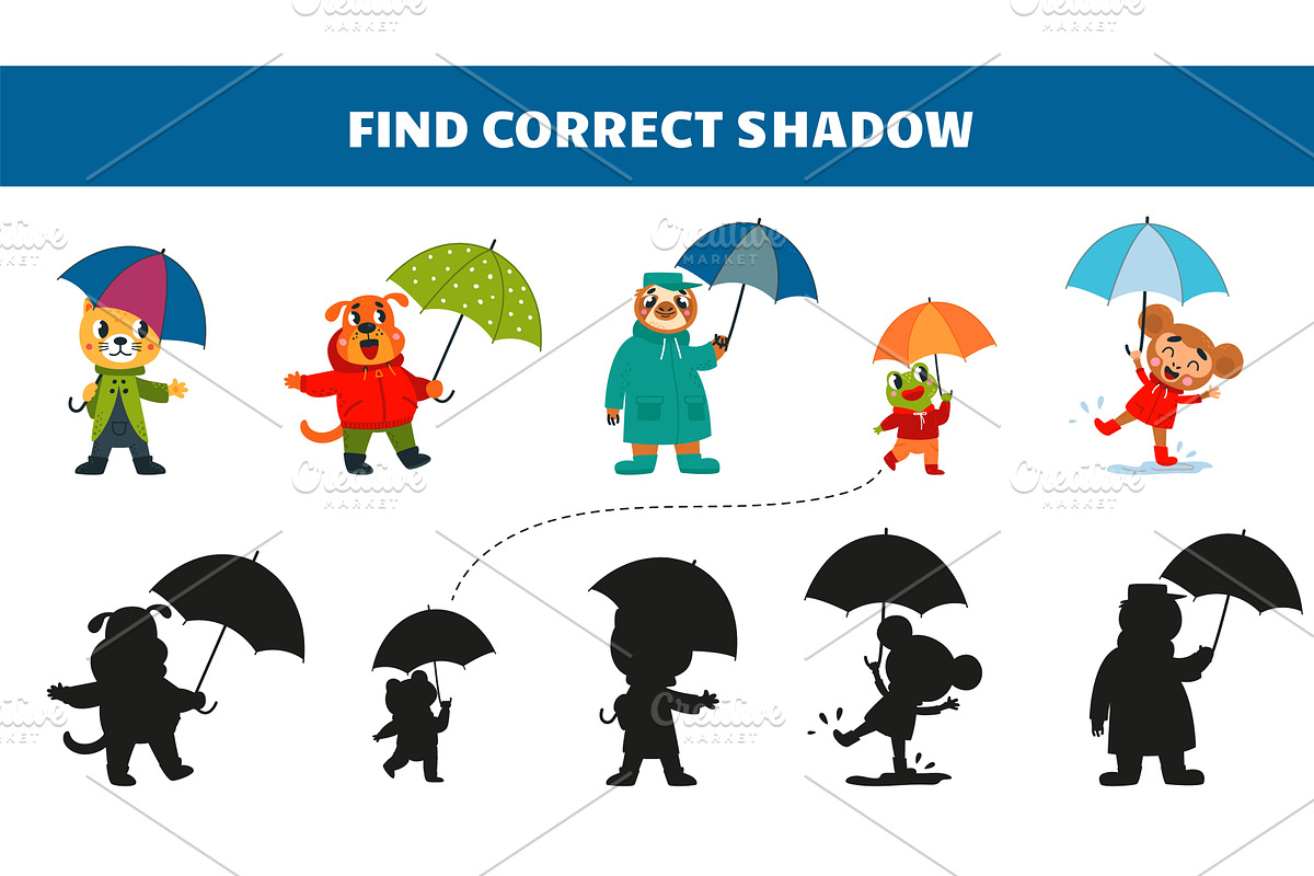 Children educational game with, an Education Illustration by LadadikArt