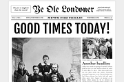 Google Docs - Old Newspaper Template, a Flyer Template by Newspaper Templates (Thumbnail 1 of 2)