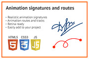 Animation svg icon, signature, route, a HTML Template by Joymotion (Thumbnail 1 of 4)
