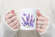 Lavender & Pink Flowers Watercolor, an Illustration by Watercolor design (Thumbnail 9 of 13)