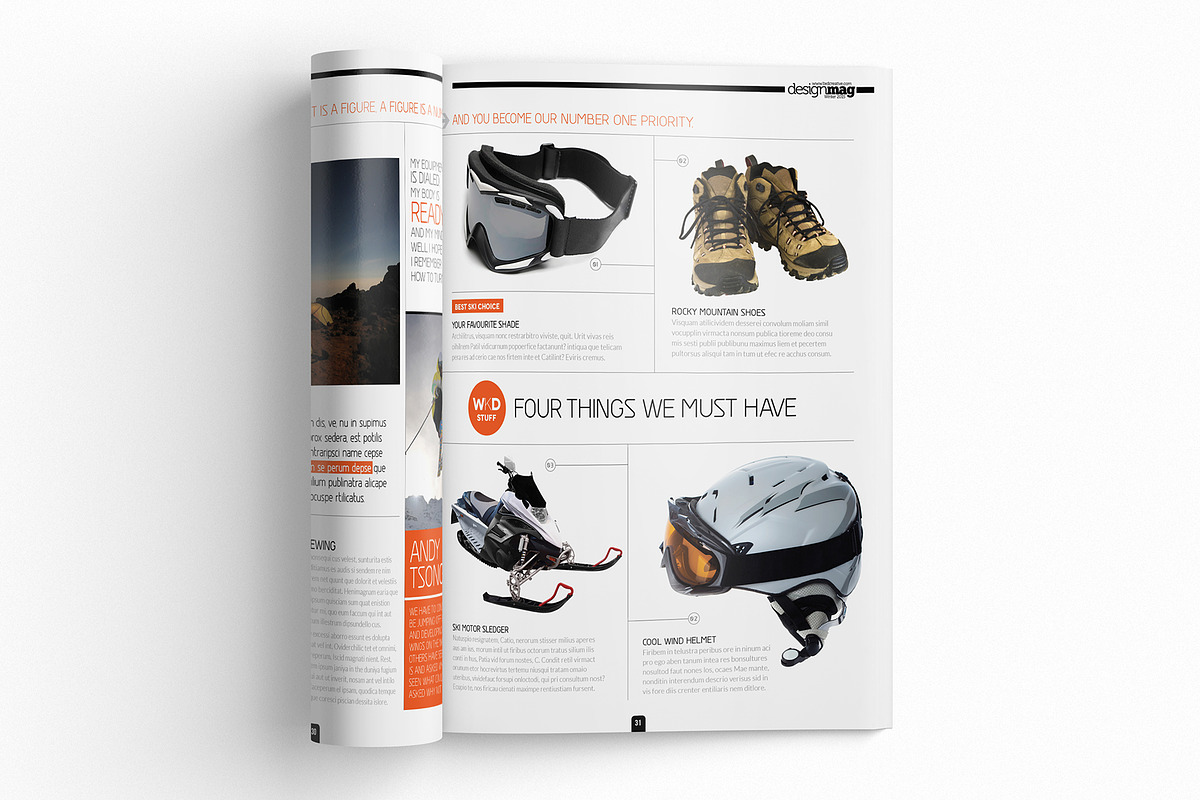 Magazine Template InDesign 06, a Magazine Template by Love Graphic Design (Photo 6 of 29)