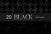 Black Seamless Digital Papers, a Background Graphic by Business Chic (Thumbnail 2 of 6)