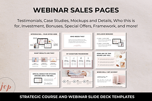 Course Webinar Slide Deck Templates
