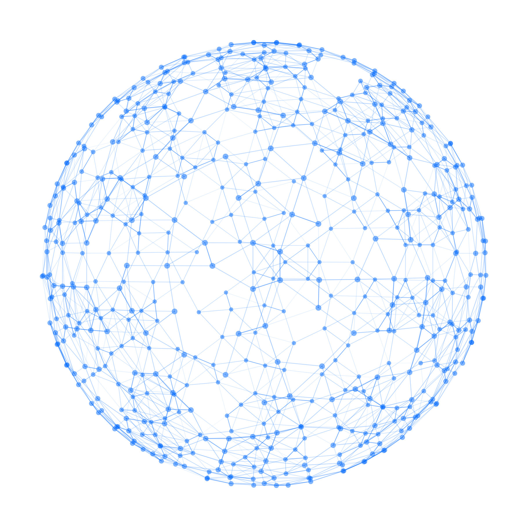 Sphere with network connection lines, a Technology Illustration by Tampatra