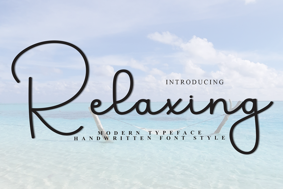 Relaxing, a Handwritten Font by FreshTypeINK (Photo 1 of 8)