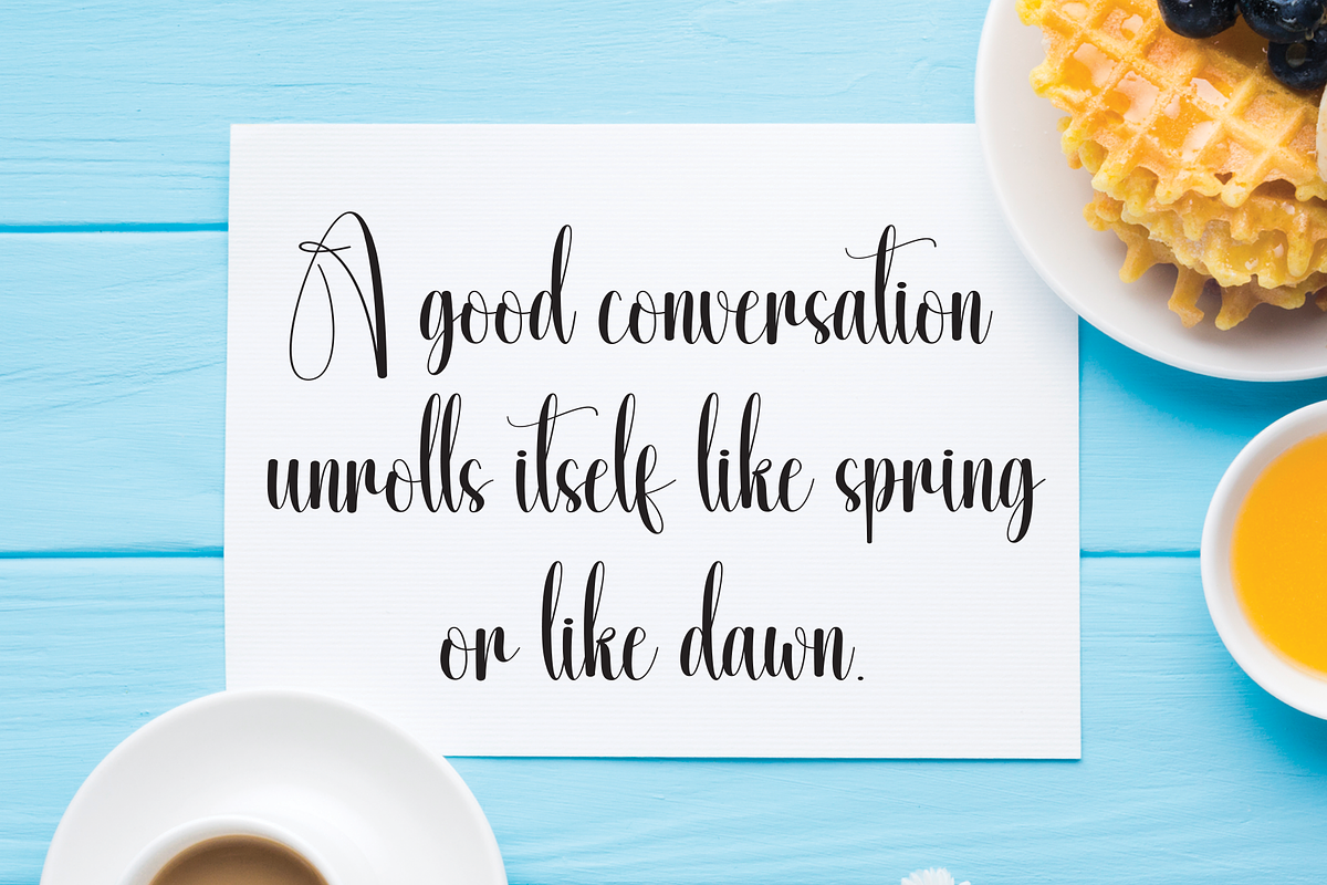 Happyday | Script Font, a Handwritten Font by Scratchones (Photo 4 of 9)