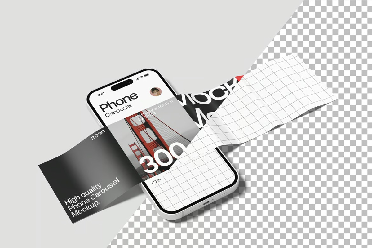 Phone Carousel Mockup, an Android Mockup by MockupXstudio (Photo 4 of 4)
