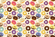 Cute donuts with colorful glazing, a Background Graphic by martynmarin (Thumbnail 6 of 11)