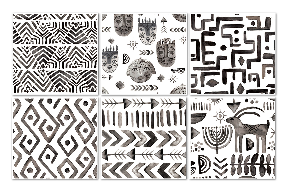 ETHNIC TRIBAL patterns, a Pattern Graphic by Katya_lu (Photo 7 of 8)