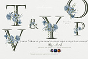 Bloom | Blue Watercolor Florals, an Invitation Template by slowlivecreate (Thumbnail 5 of 7)