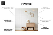 Nursery Wallpaper Mockup PSD, a Household Mockup by 1001 mockups (Thumbnail 2 of 10)