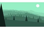 Vector Hazy Landscapes Bundle, an Illustration by BenDesigner (Thumbnail 3 of 9)