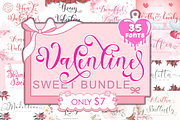 Valentine Sweet Bundle, a Handwritten Font by Yoga Letter (Thumbnail 1 of 6)