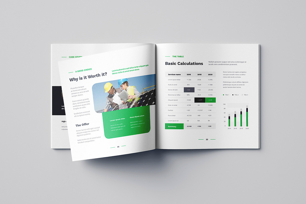 Solar Energy Company Profile Square, a Brochure Template by artbart (Photo 5 of 7)