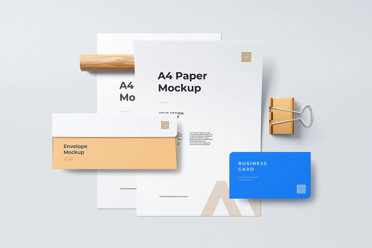 Stationery Mockup, an Advertising Mockup by Xtrahive (Photo 2 of 3)