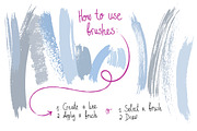 100+ Ink Brushes for Illustrator, a Brush Add-On by Moo Graphics (Thumbnail 2 of 7)