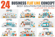 Color Line Concepts, an Education Illustration by alexdndz (Thumbnail 1 of 13)