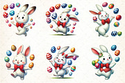 Easter Qute Bunny Clipart, an Illustration by DreamCafeArt (Thumbnail 3 of 4)