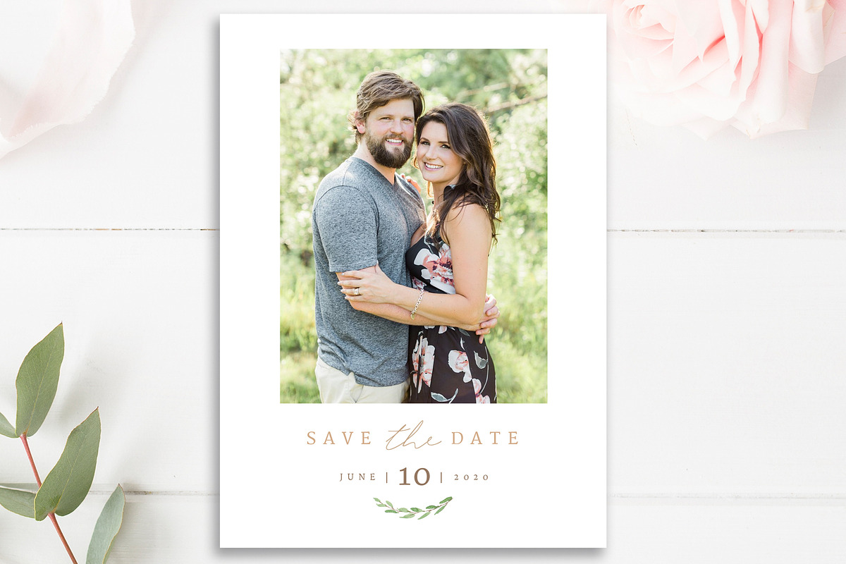 Save the Date Photo Card Template, an Invitation Template by By Stephanie Design (Photo 3 of 3)