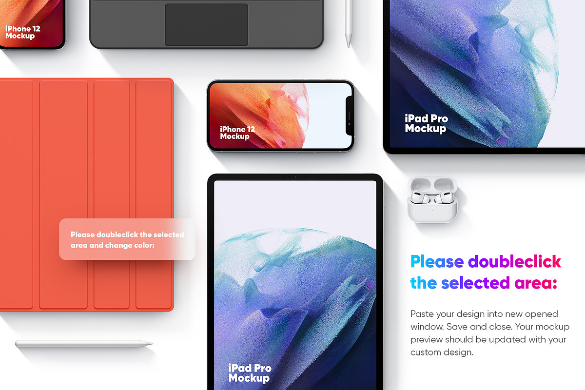 Devices Scene Creator, a Pens & Pencil Mockup by kavoon (Photo 2 of 2)