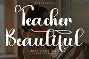 Teacher Beautiful, a Handwritten Font by FreshTypeINK (Thumbnail 1 of 8)