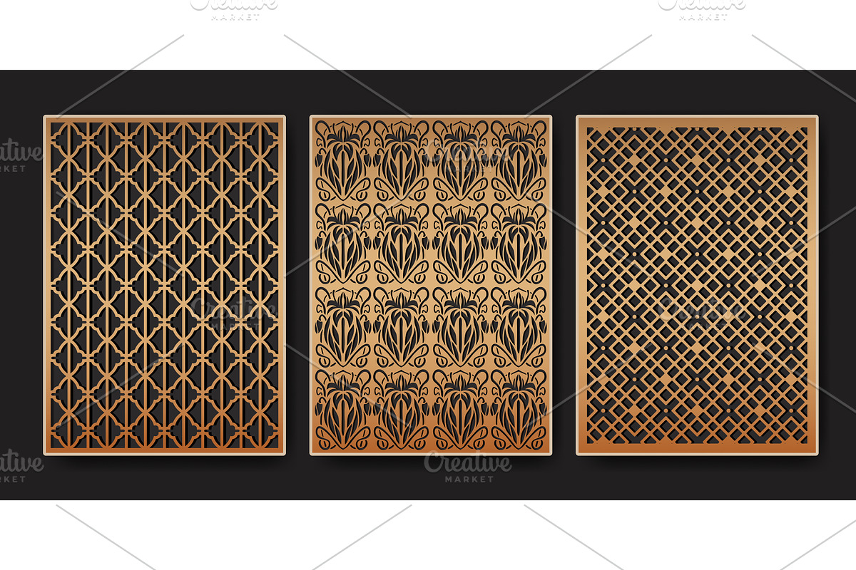 Abstract laser cut geometric, an Illustration by art PVP - market