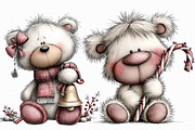 Whimsical Polar Bear Clipart, an Illustration by Libby Wishes (Thumbnail 7 of 7)