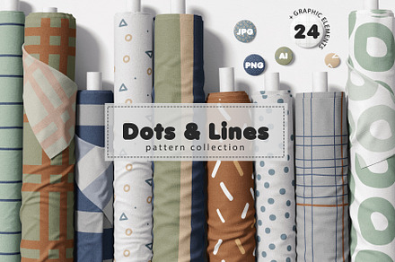 Dots & Lines Illustrations patterns