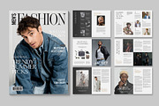 Men's Fashion Magazine Template, a Magazine Template by BrandPacks (Thumbnail 1 of 6)