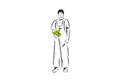 Garden graphics, a Person Illustration by Anastasy_helter (Thumbnail 12 of 18)